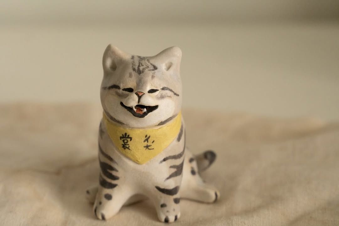 Custom Ceramic Cat Figurine - Pawttery