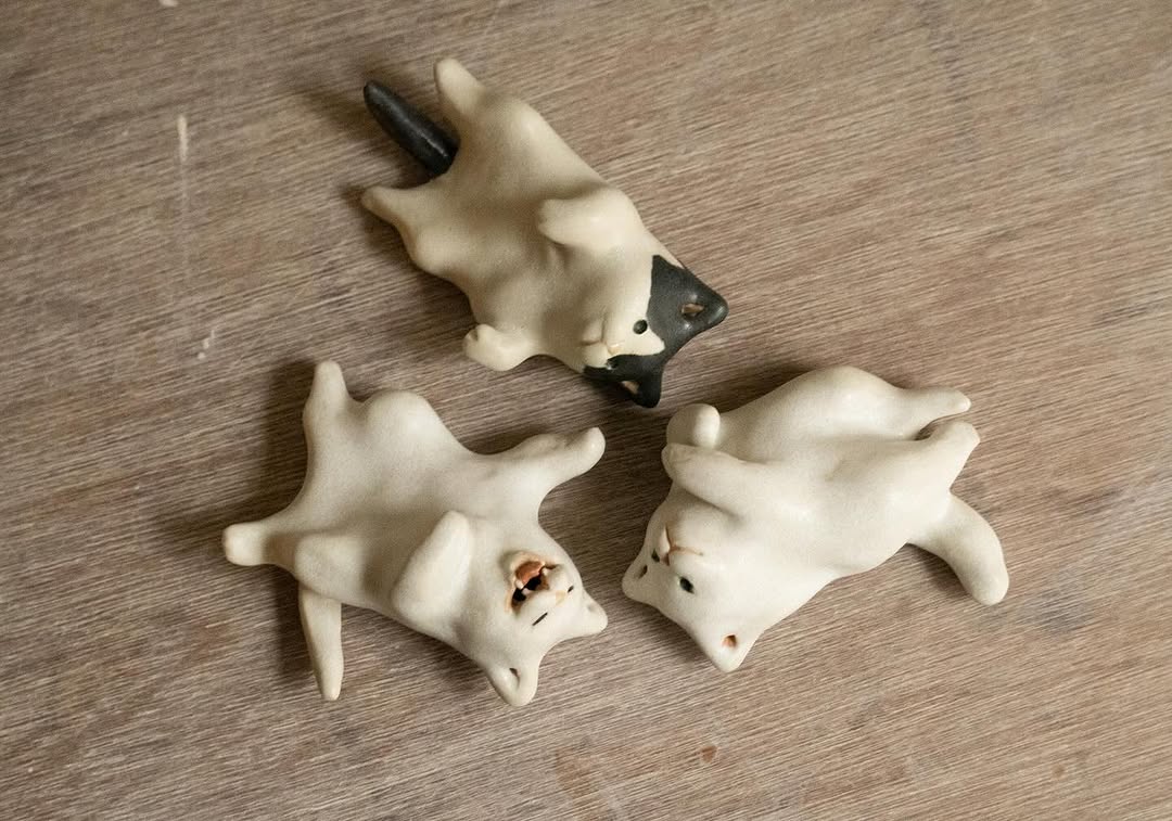 Custom Ceramic Cat Figurine - Pawttery
