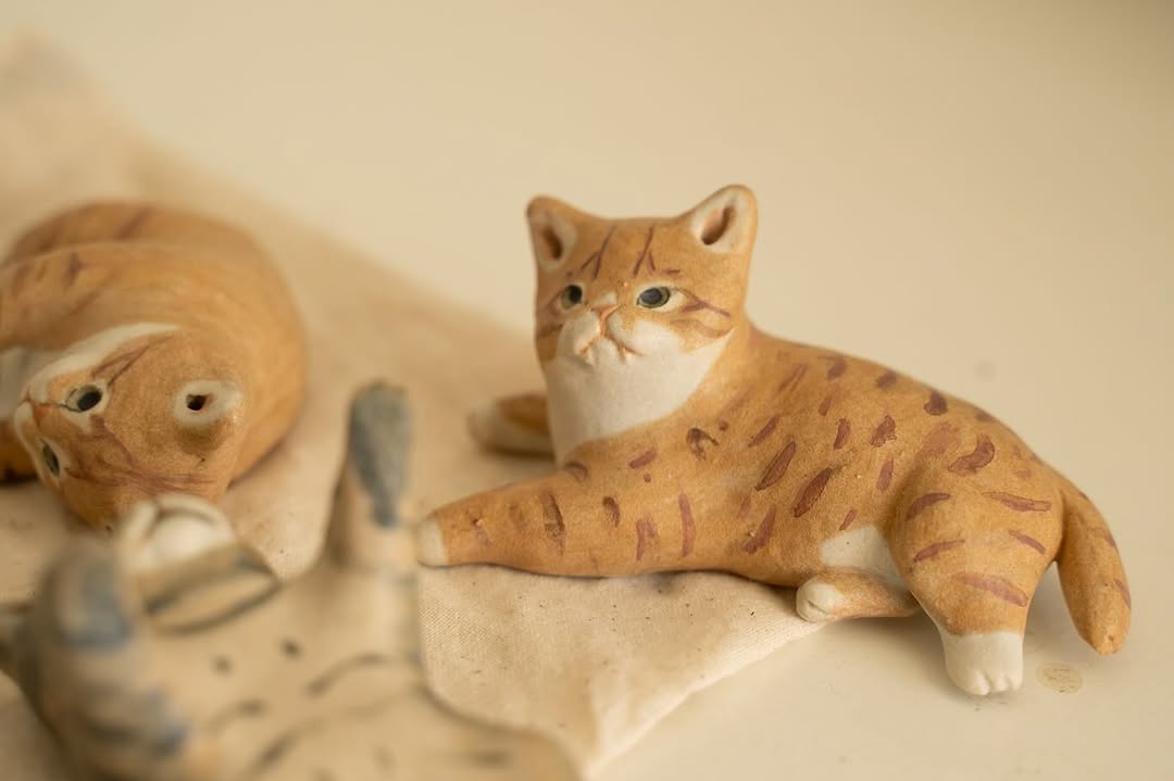 Custom Ceramic Cat Figurine - Pawttery
