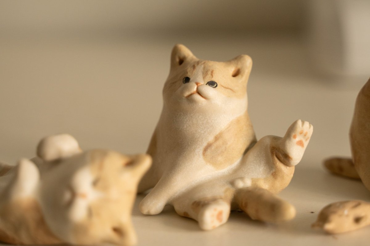 Custom Ceramic Cat Figurine - Pawttery