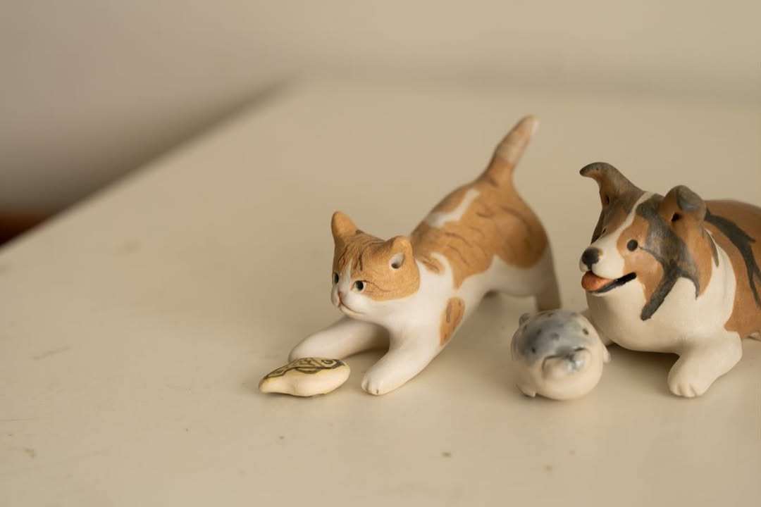 Custom Ceramic Cat Figurine - Pawttery