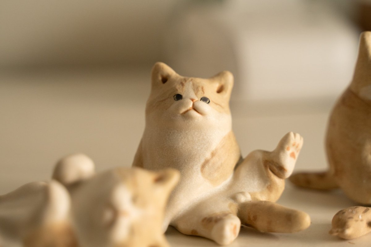 Custom Ceramic Cat Figurine - Pawttery