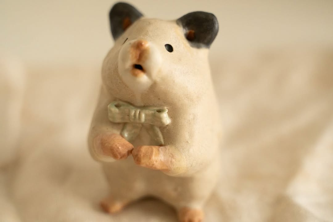 Custom Ceramic Hamster Figurine - Pawttery
