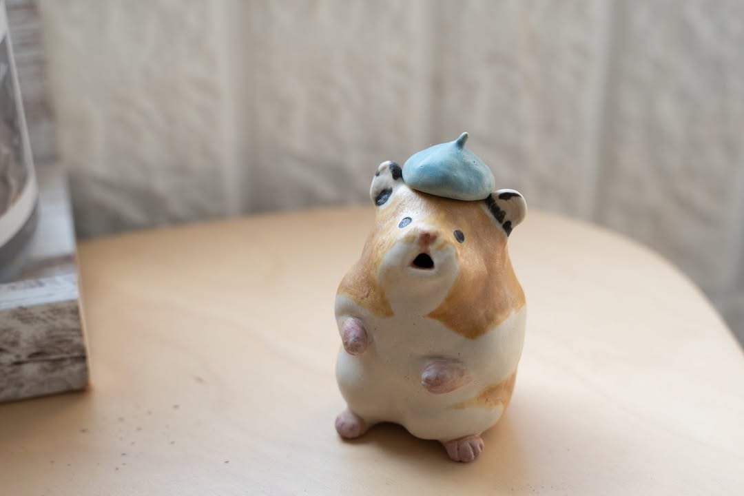 Custom Ceramic Hamster Figurine - Pawttery