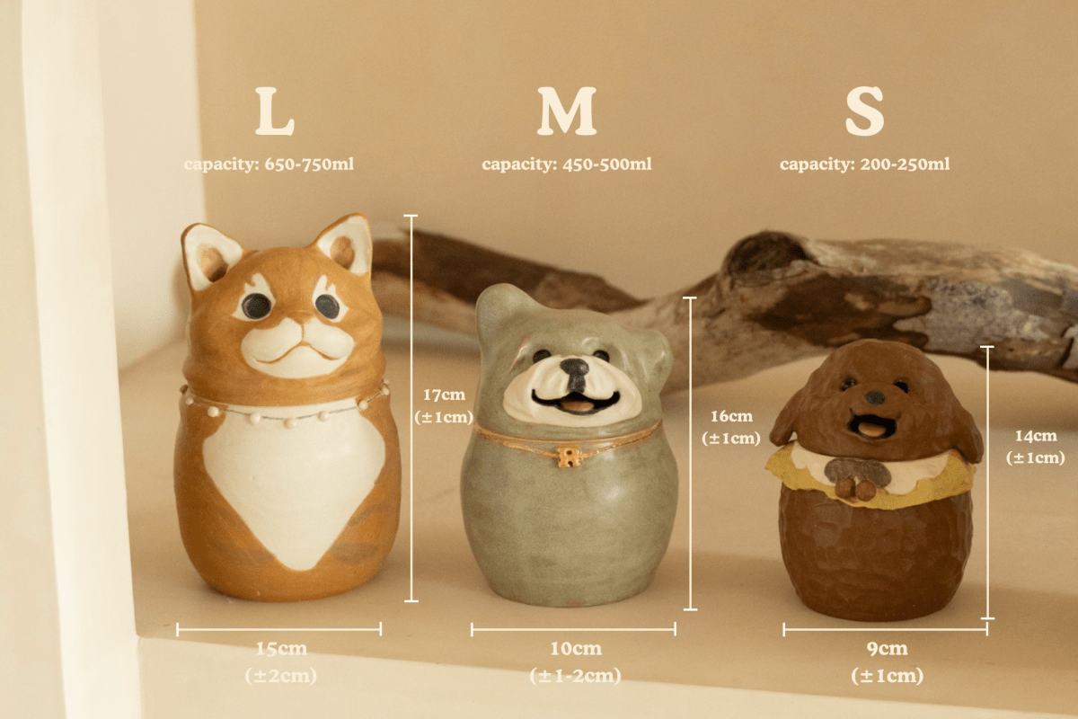 Custom Ceramic Pet Jar– Handmade Keepsake That Looks Like Your Pet - Pawttery