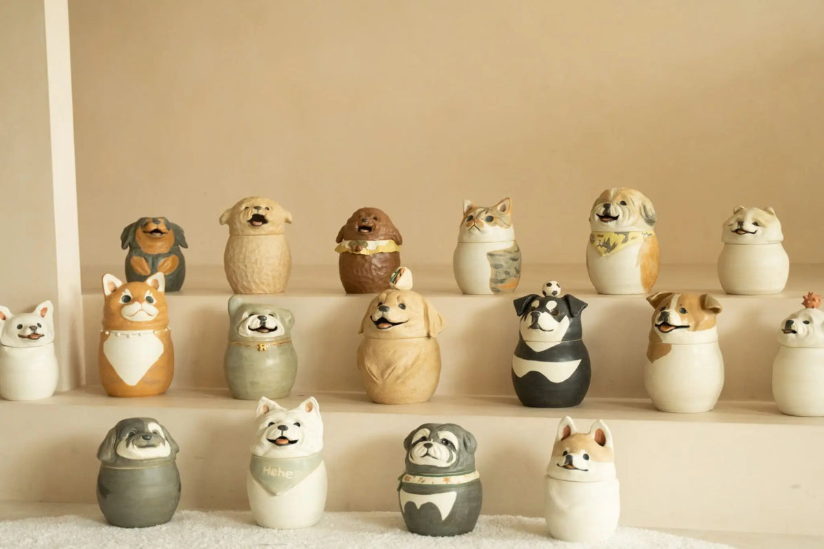 Custom Ceramic Pet Jar– Handmade Keepsake That Looks Like Your Pet - Pawttery