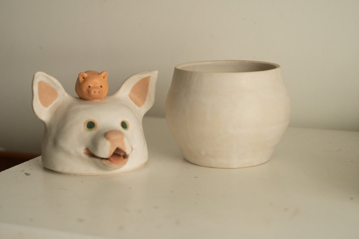 Custom Ceramic Pet Jar– Handmade Keepsake That Looks Like Your Pet - Pawttery