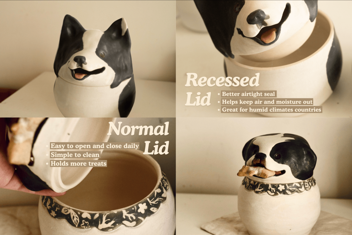 Custom Ceramic Pet Jar– Handmade Keepsake That Looks Like Your Pet - Pawttery