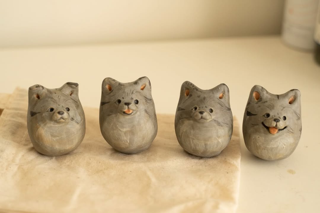 Custom Roly - poly Cat - Pawttery