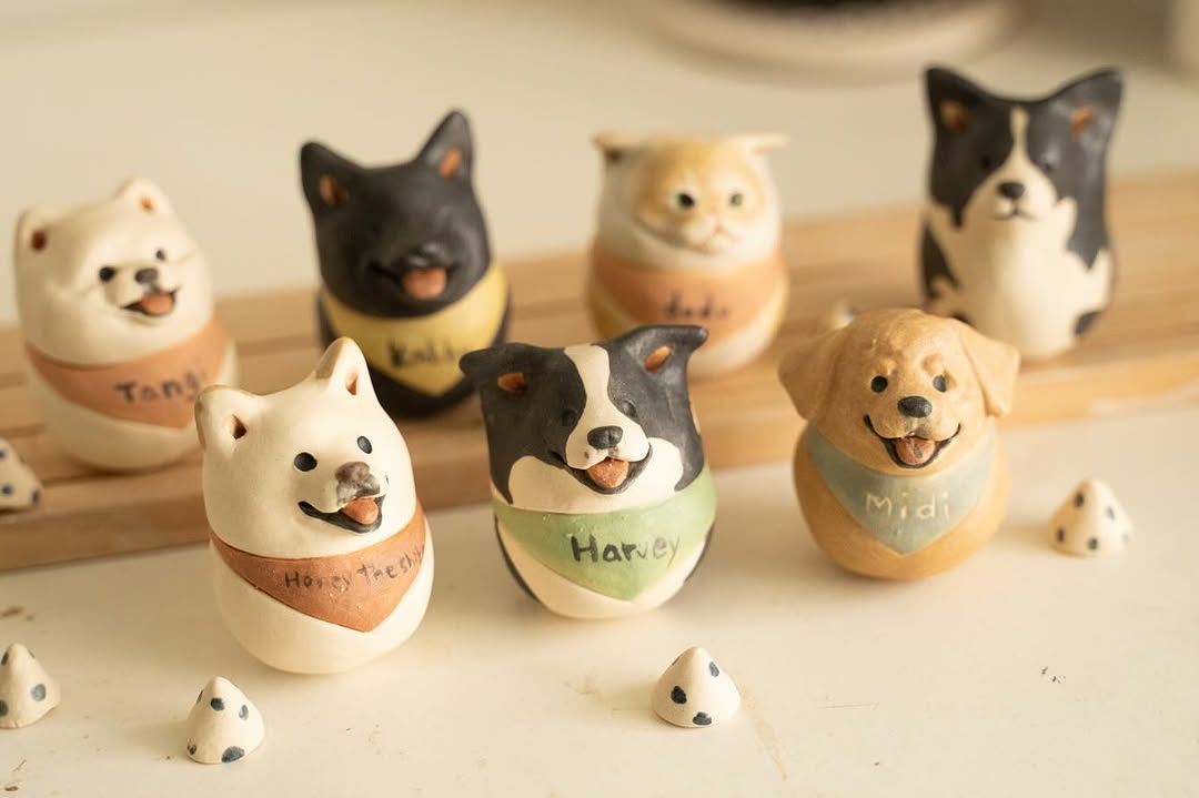Custom Roly - poly Dog - Pawttery