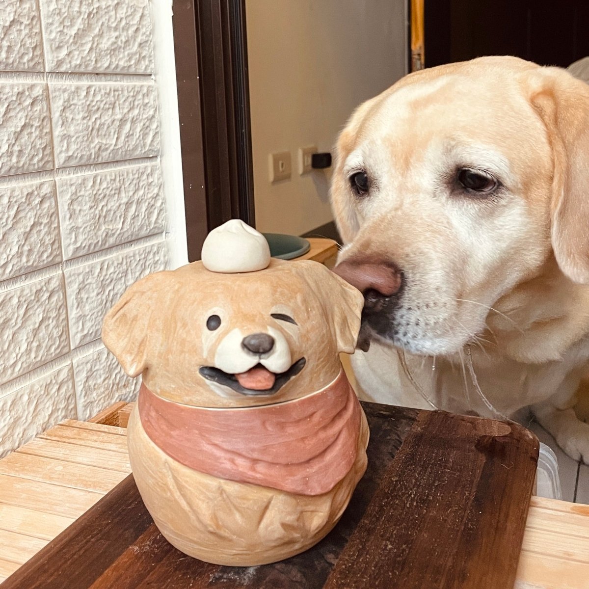 Personalized Ceramic Treat Jar - Pawttery