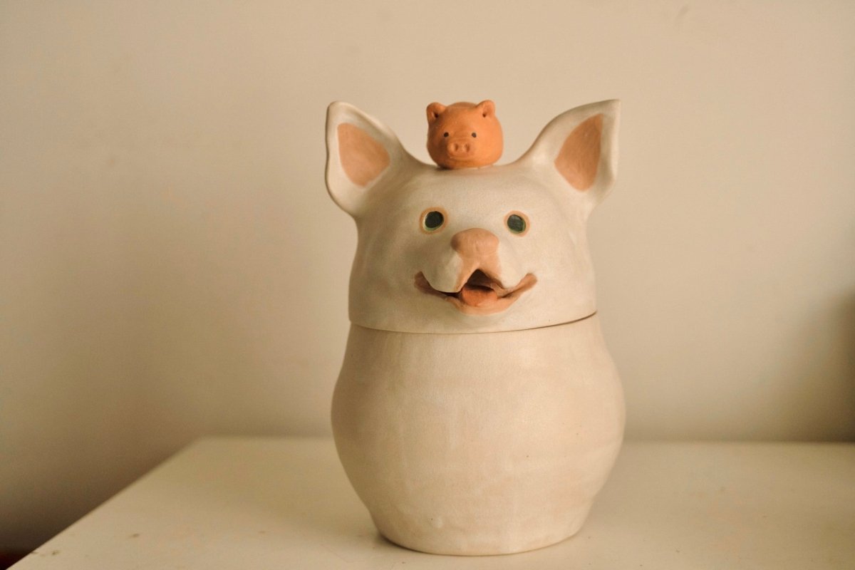 Personalized Ceramic Treat Jar - Pawttery