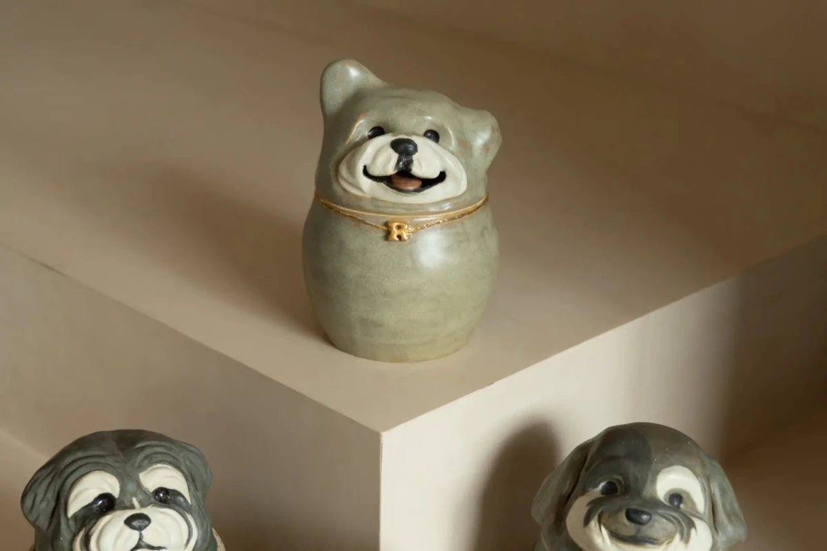 100% Custom Pet - Shaped Memorial Urn - Pawttery