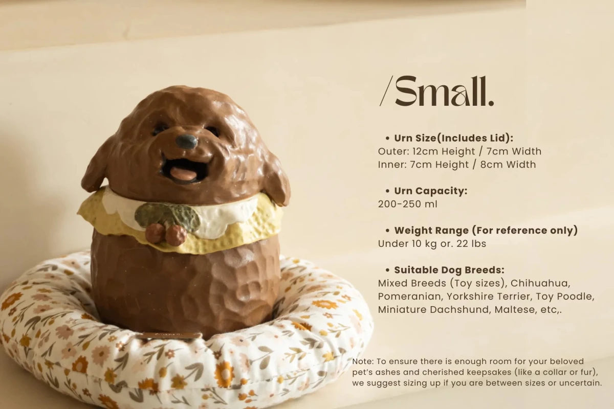 100% Custom Pet - Shaped Memorial Urn - Pawttery