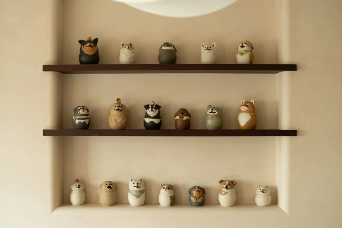 100% Custom Pet - Shaped Memorial Urn - Pawttery
