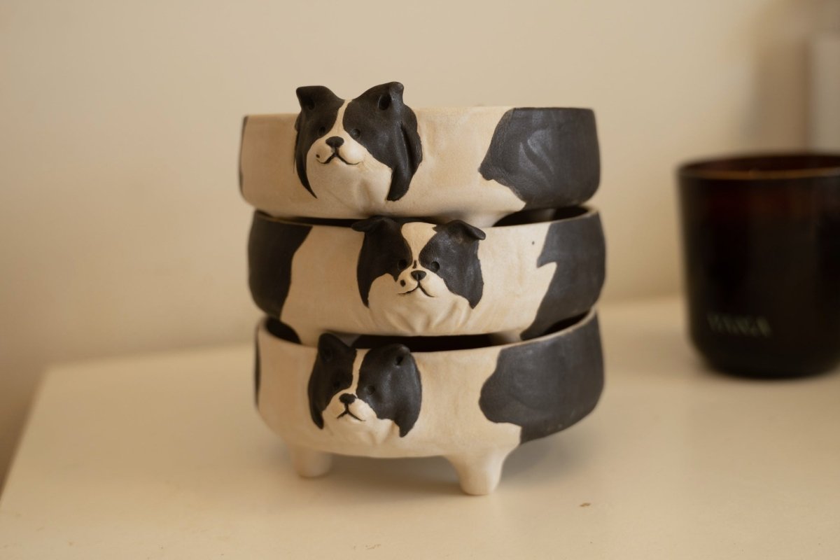 Border Collie bowl - Pawttery