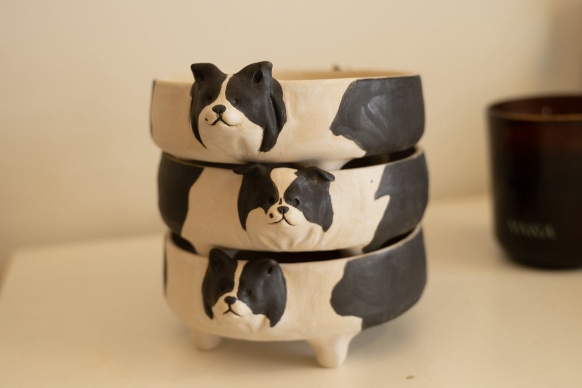 Border Collie bowl - Pawttery