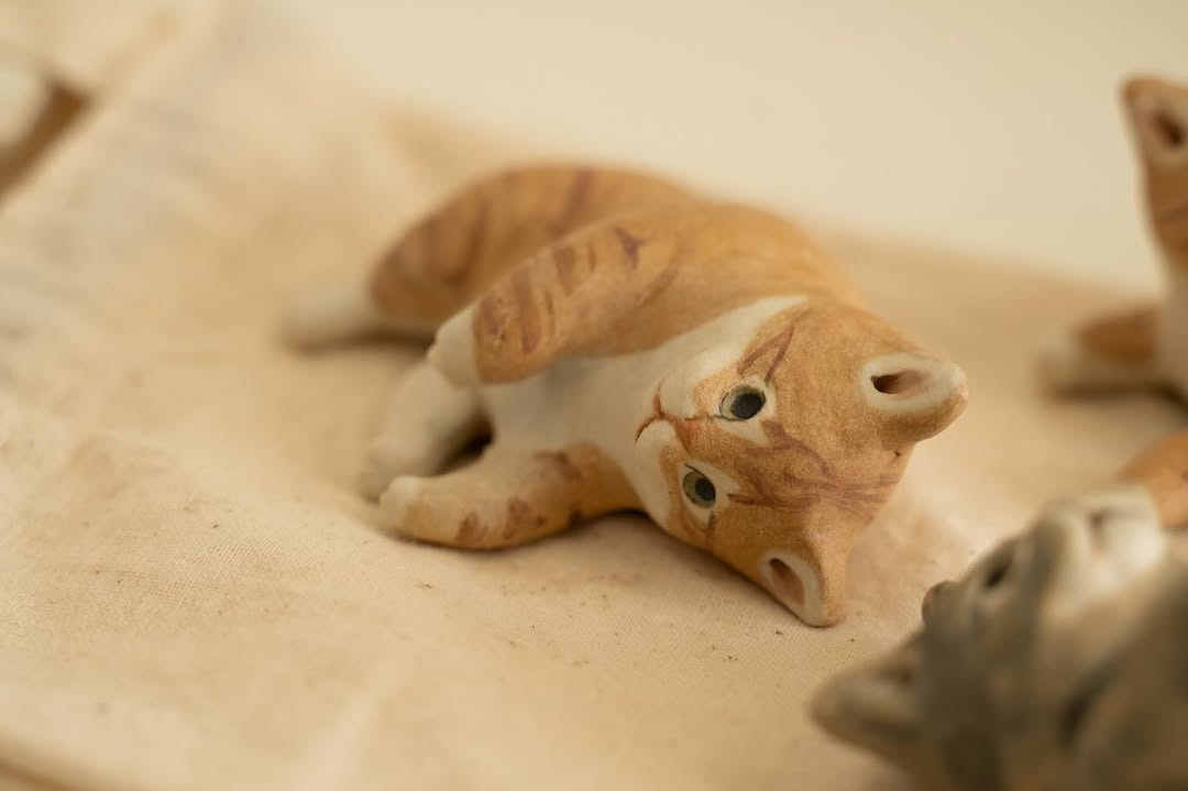 Custom Ceramic Cat Figurine - Pawttery