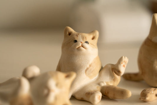 Custom Ceramic Cat Figurine - Pawttery