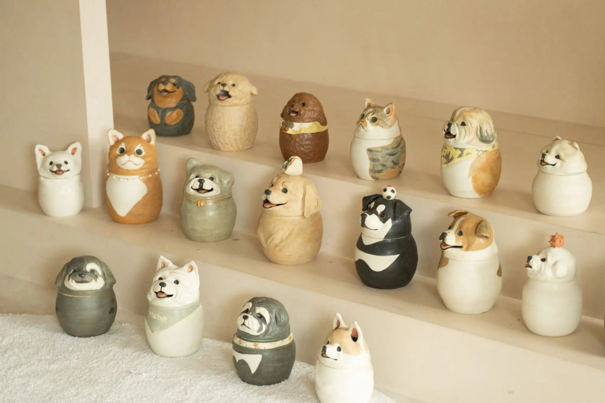 Custom Ceramic Pet Jar– Handmade Keepsake That Looks Like Your Pet - Pawttery