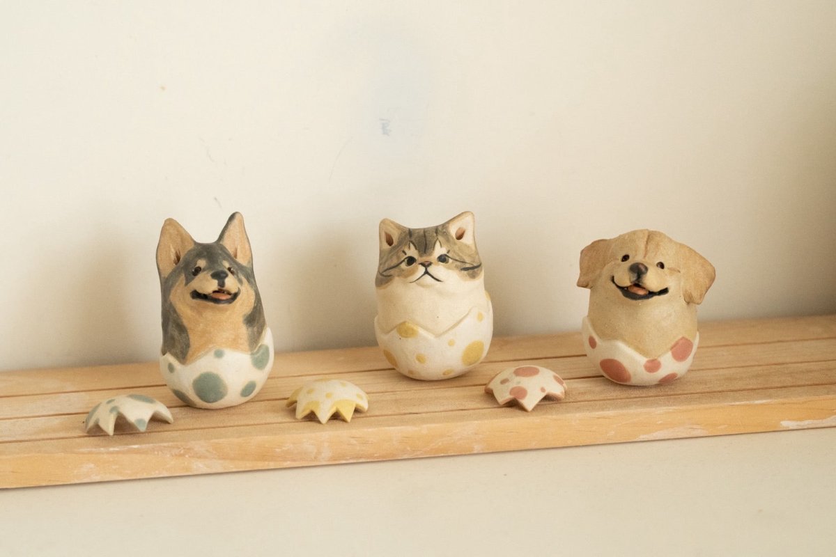 Dotted Easter Roly - poly - Pawttery