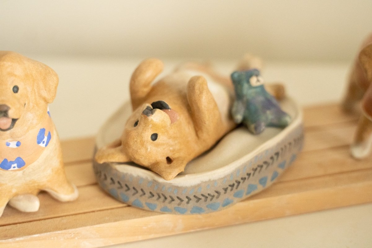 Happy Golden Retriever trio set - Pawttery