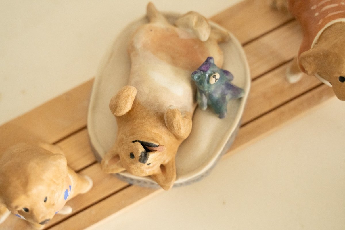 Happy Golden Retriever trio set - Pawttery