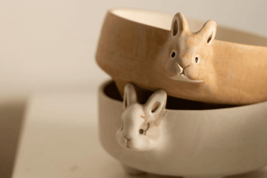 Personalized Bunny Bowl - Pawttery