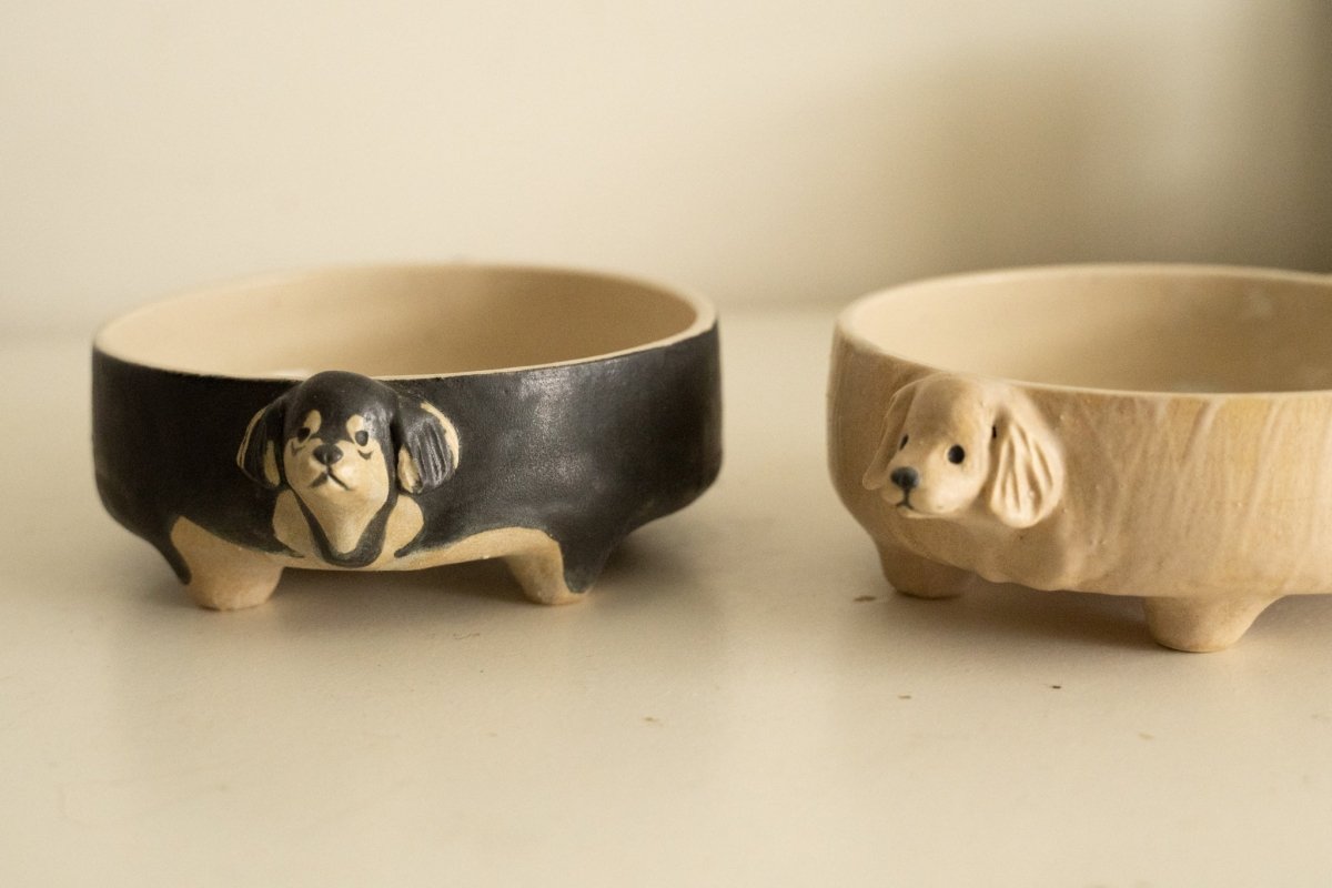 Sausage dog bowl - Pawttery