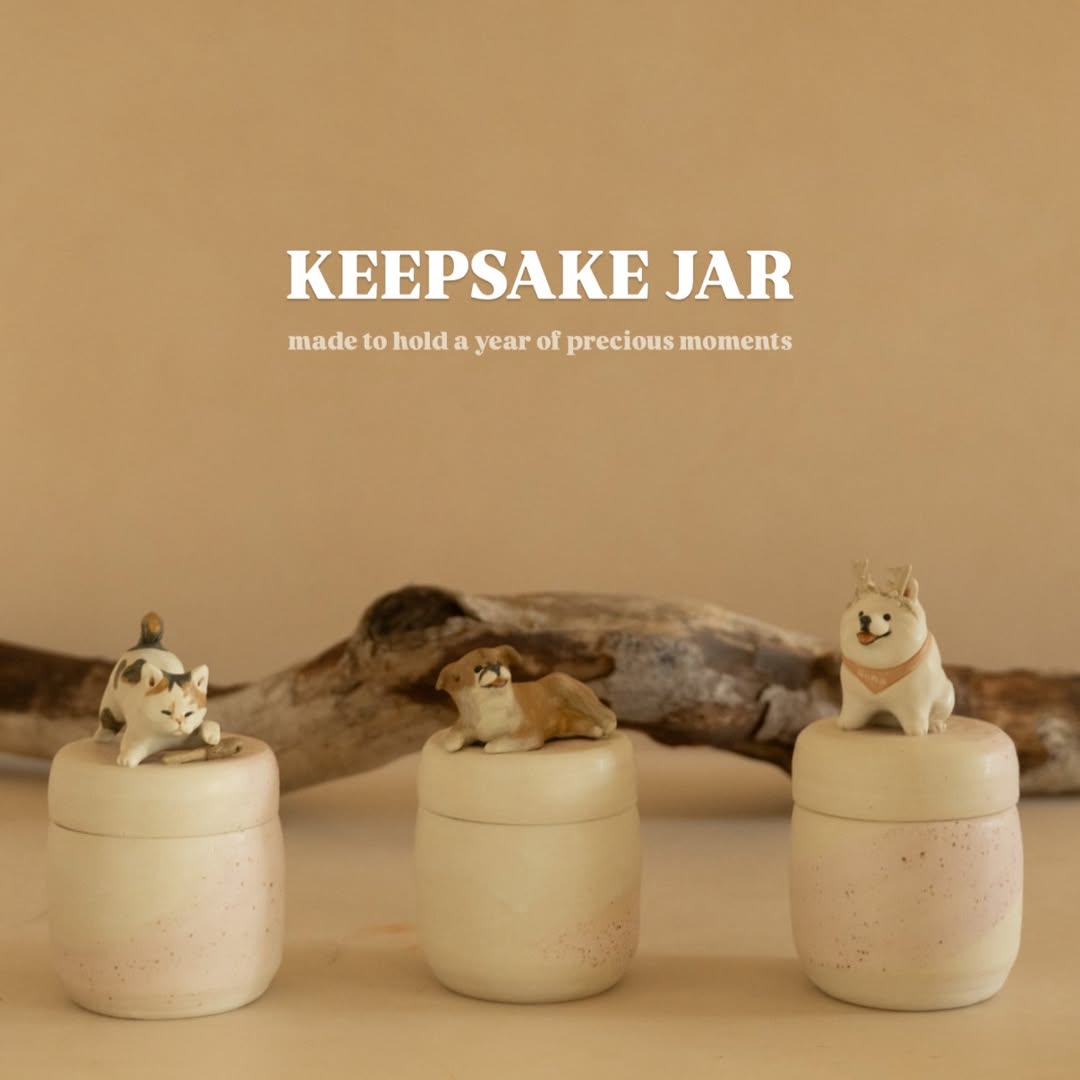 Yearly Keepsake Jar - Pinky Collection - Pawttery